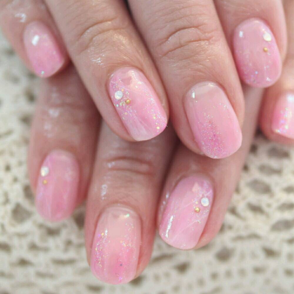 ピンクニュアンスネイル♪